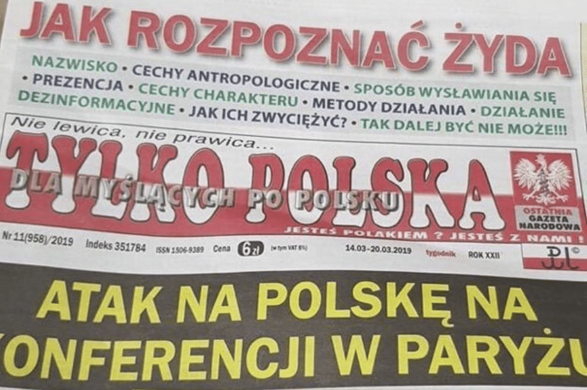 giornale polacco articolo ebrei