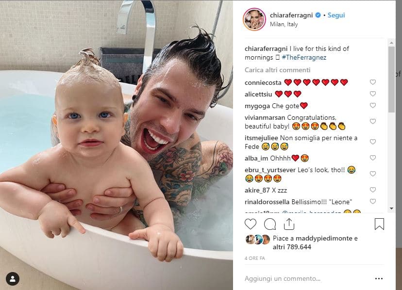 leone ferragni fedez foto