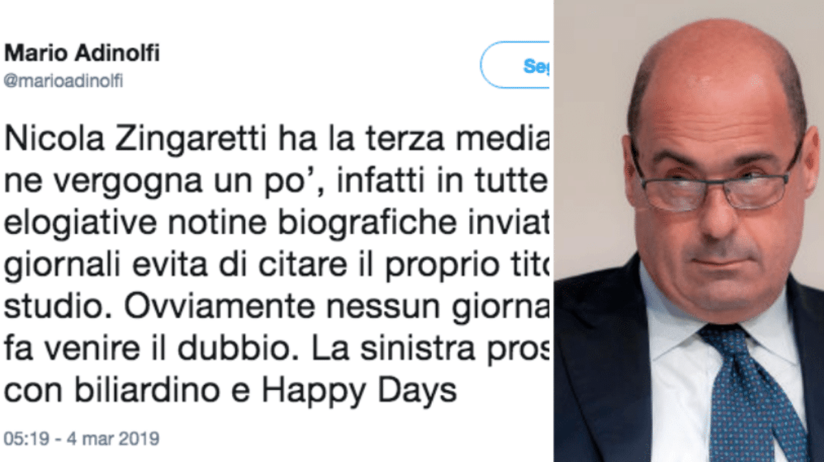 Che Titolo Di Studio Ha Nicola Zingaretti
