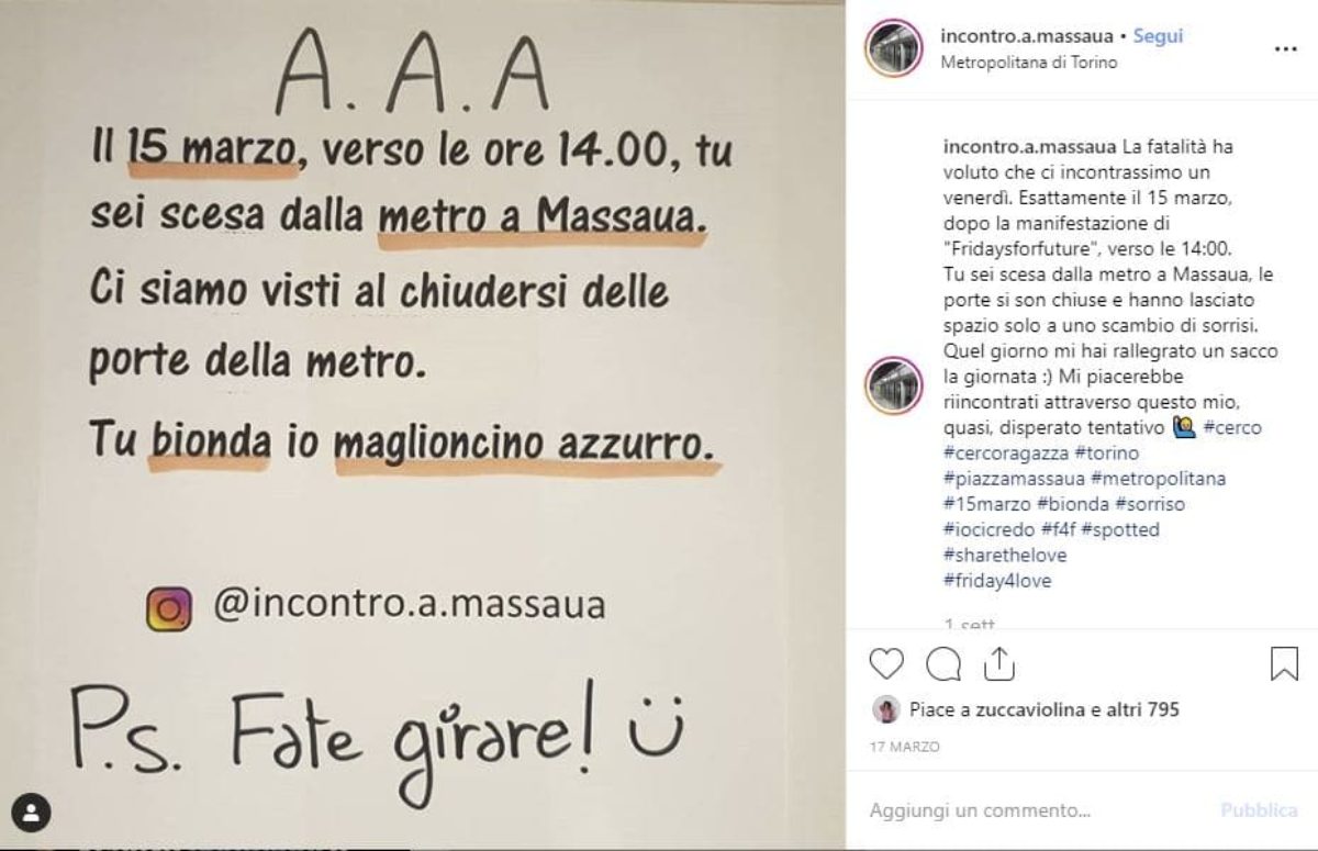 ragazzo cerca ragazza incontrata instagram