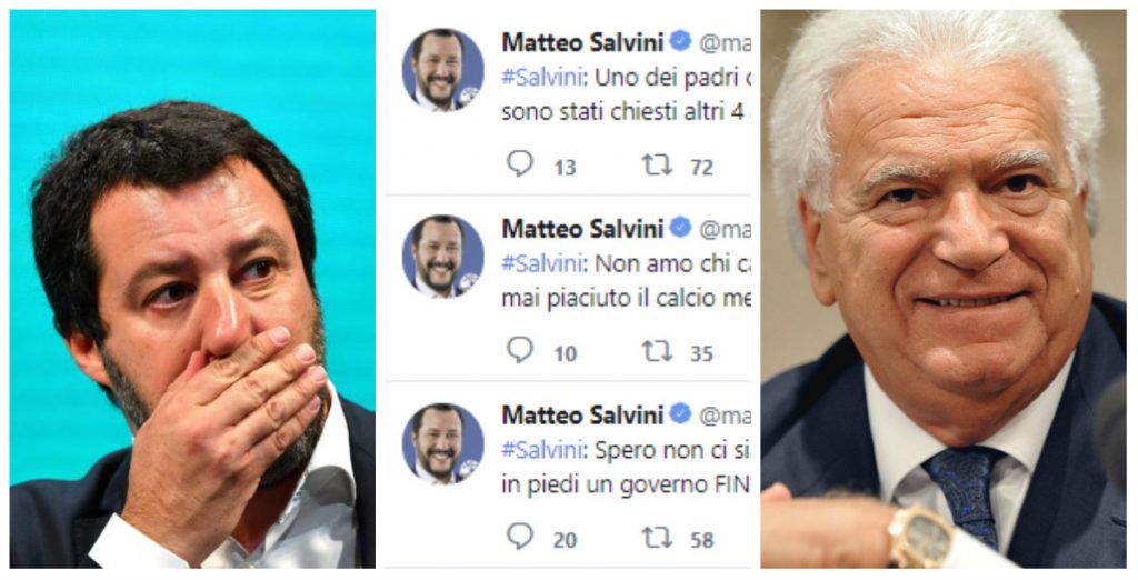 salvini denis verdini tweet