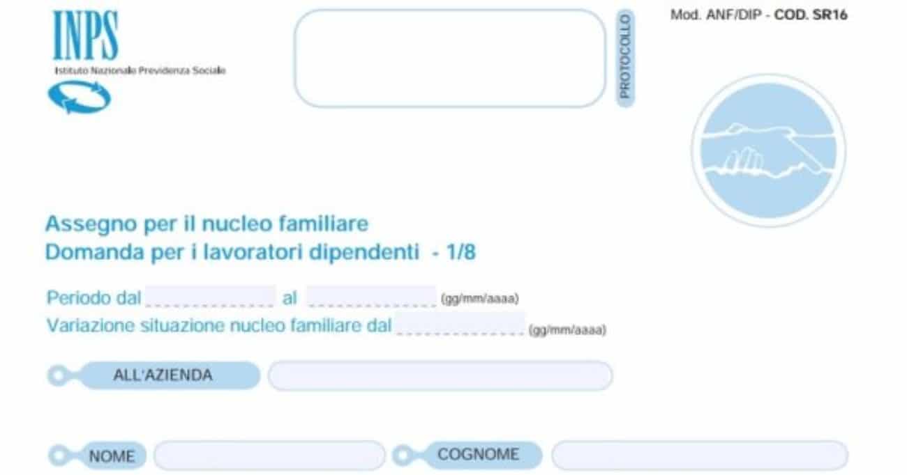 Assegni Familiari 2019 Richiesta Online Inps Domanda Modello
