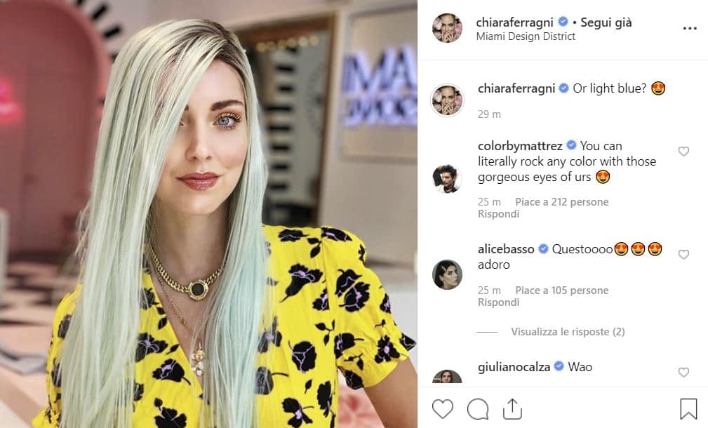 chiara ferragni capelli