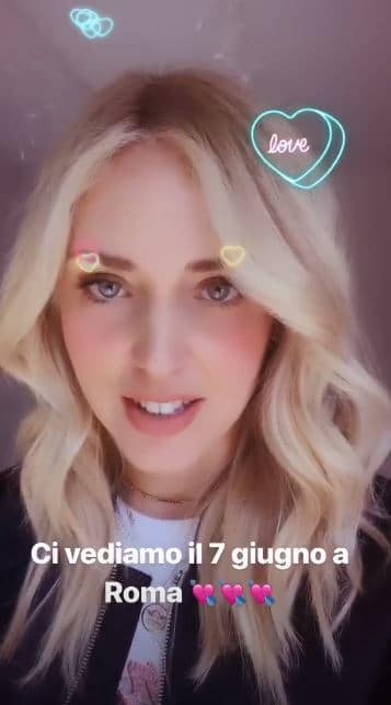 chiara ferragni tour lancome roma