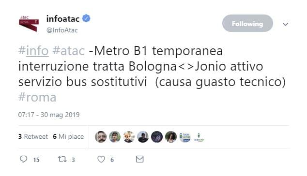metro roma chiusa 30 maggio 