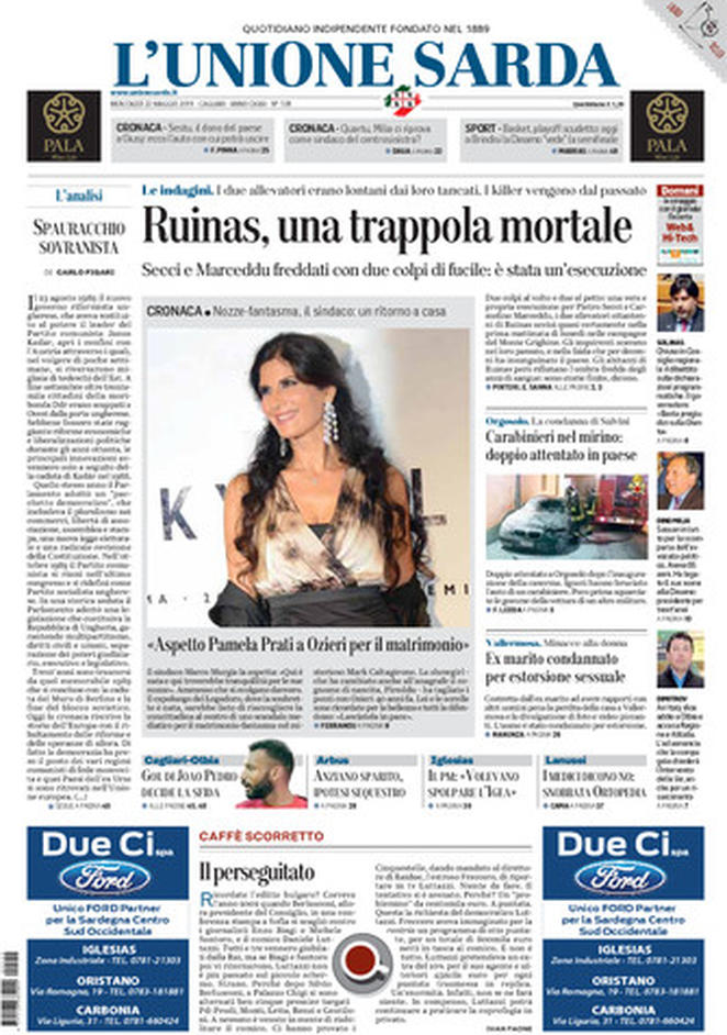 prime pagine quotidiani oggi