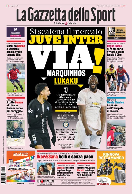 prime pagine quotidiani oggi
