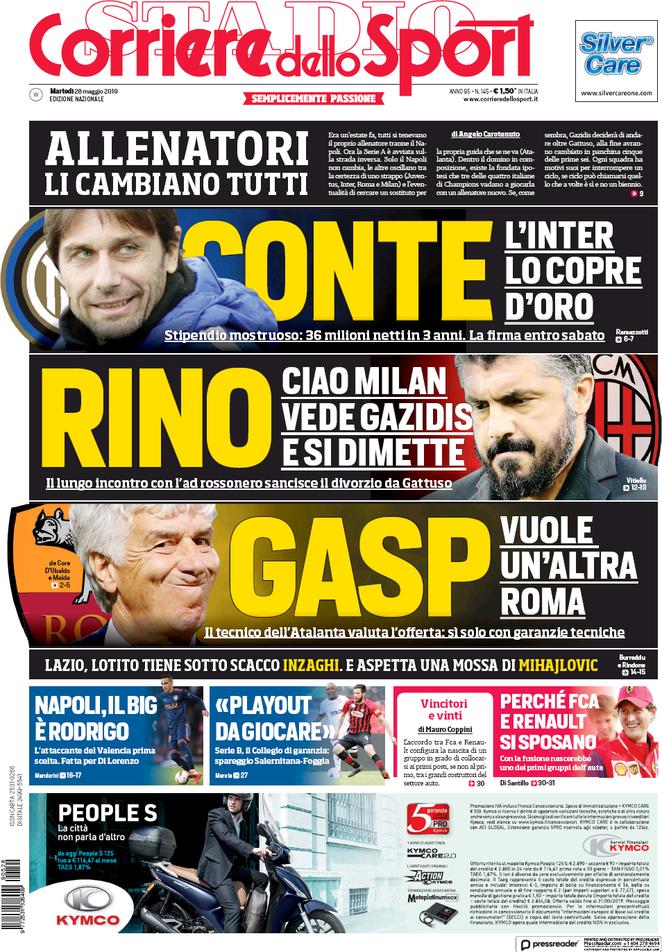 prime pagine quotidiani oggi