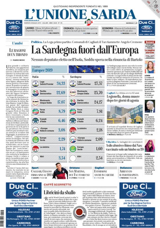 prime pagine quotidiani oggi