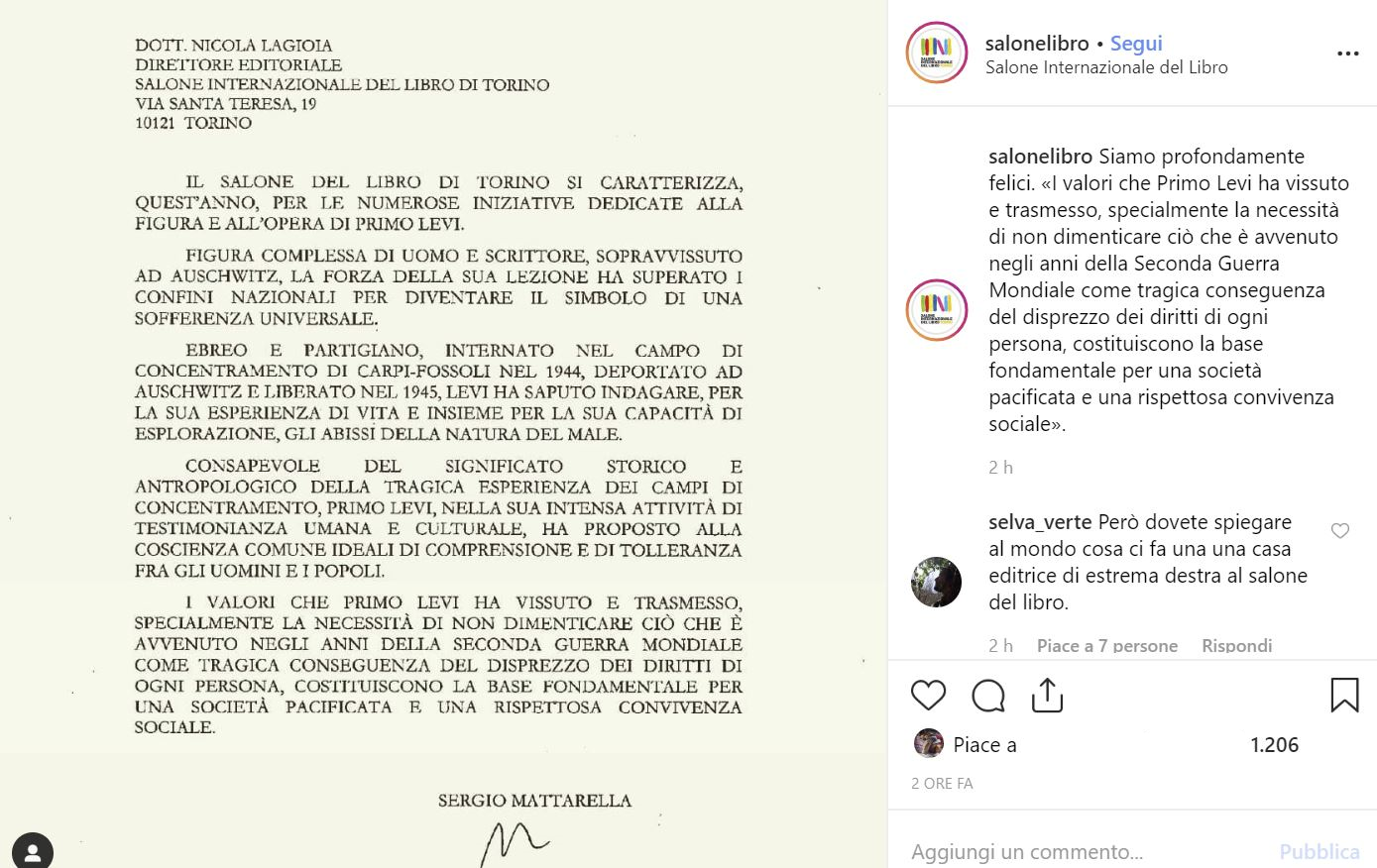 salone del libro 2019 news mattarella