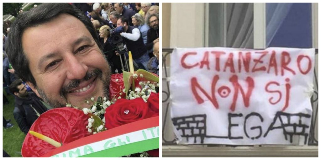 striscioni salvini