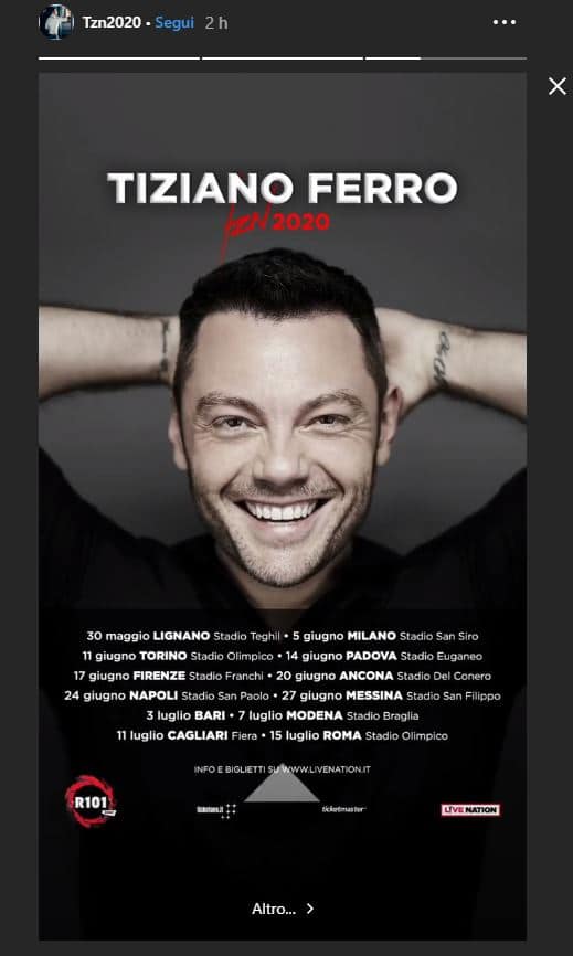 Tiziano Ferro date