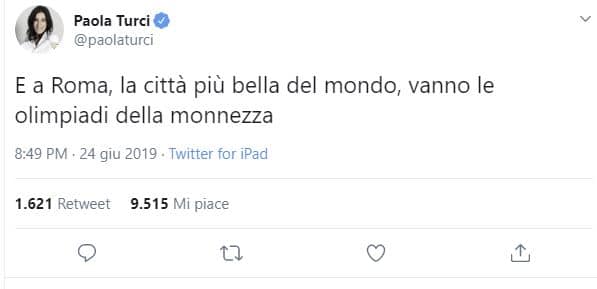 Paola Turci insultata