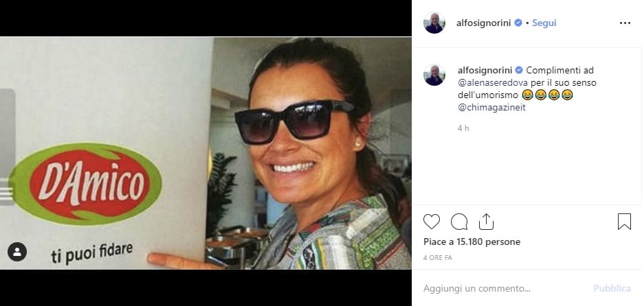 alena seredova instagram d'amico