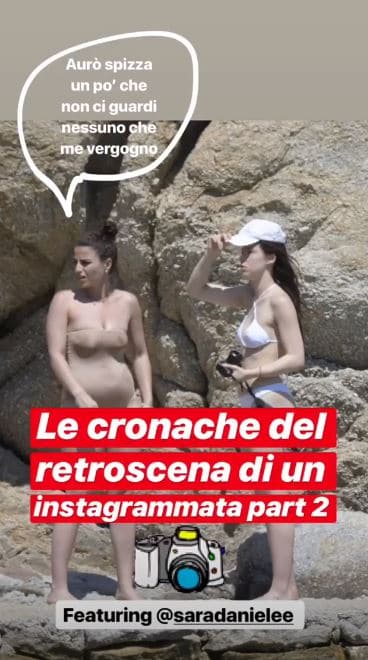 aurora ramazzotti foto hot sara daniele retroscena