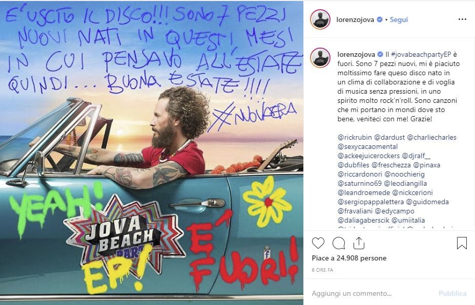 jovanotti nuovo album 2019