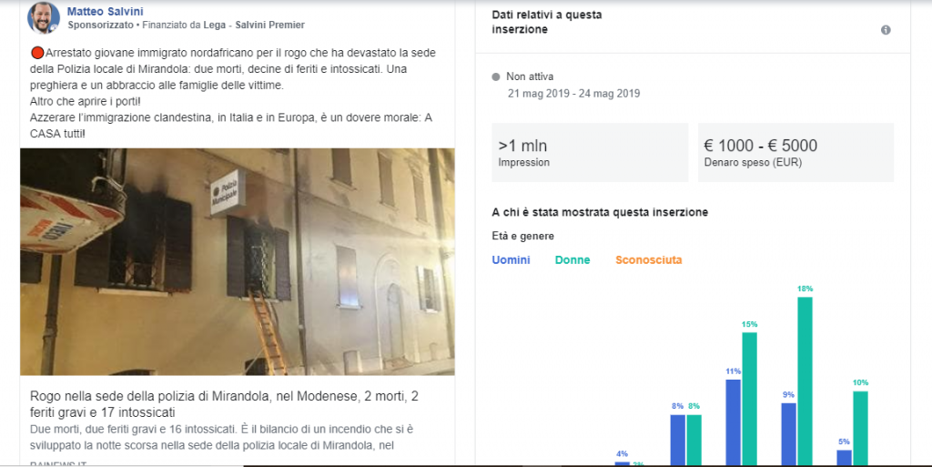 salvini facebook