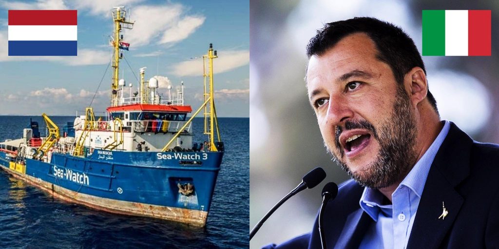 sea watch 3 in acque italiane commento salvini