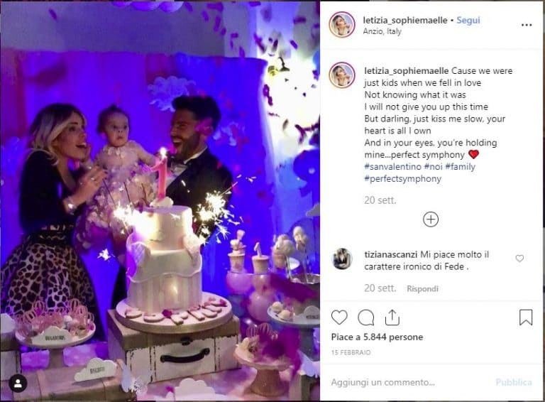 Federico Fashion style moglie e figlia insieme in foto