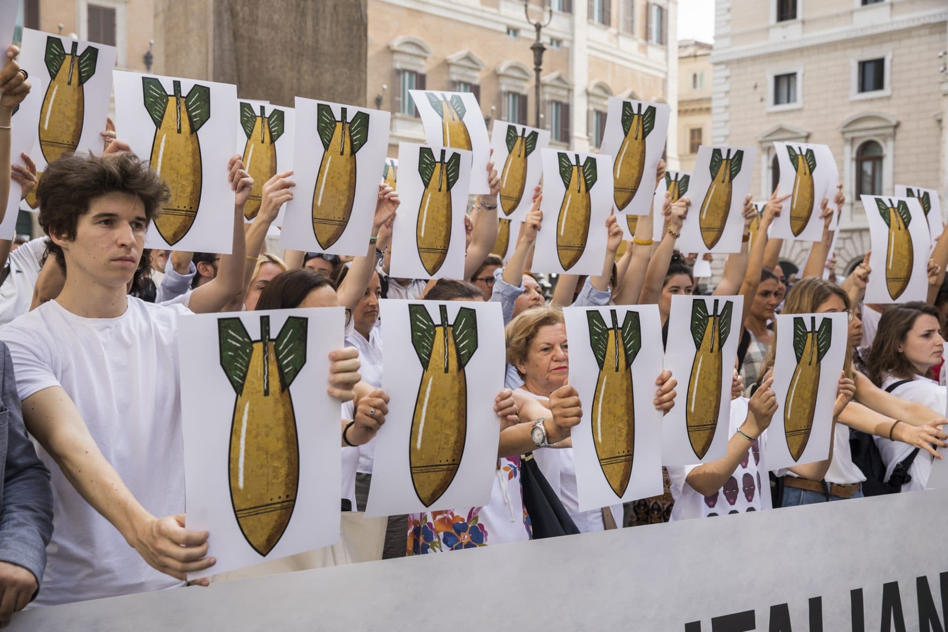 Stop armi Yemen flash mob