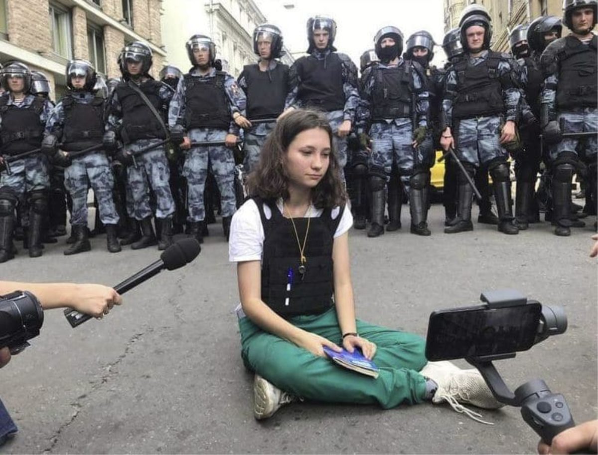 foto virale proteste russia