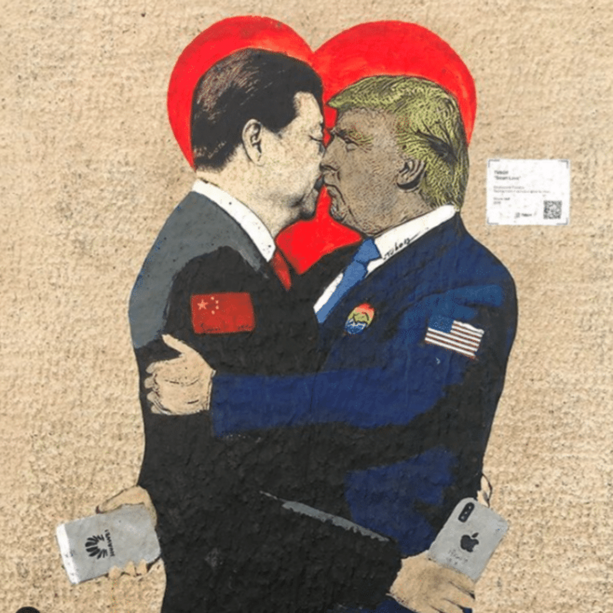 Donald Trump Xi Jinping murales