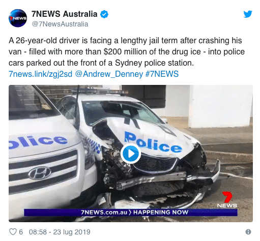 australia furgone metanfetamine arrestato