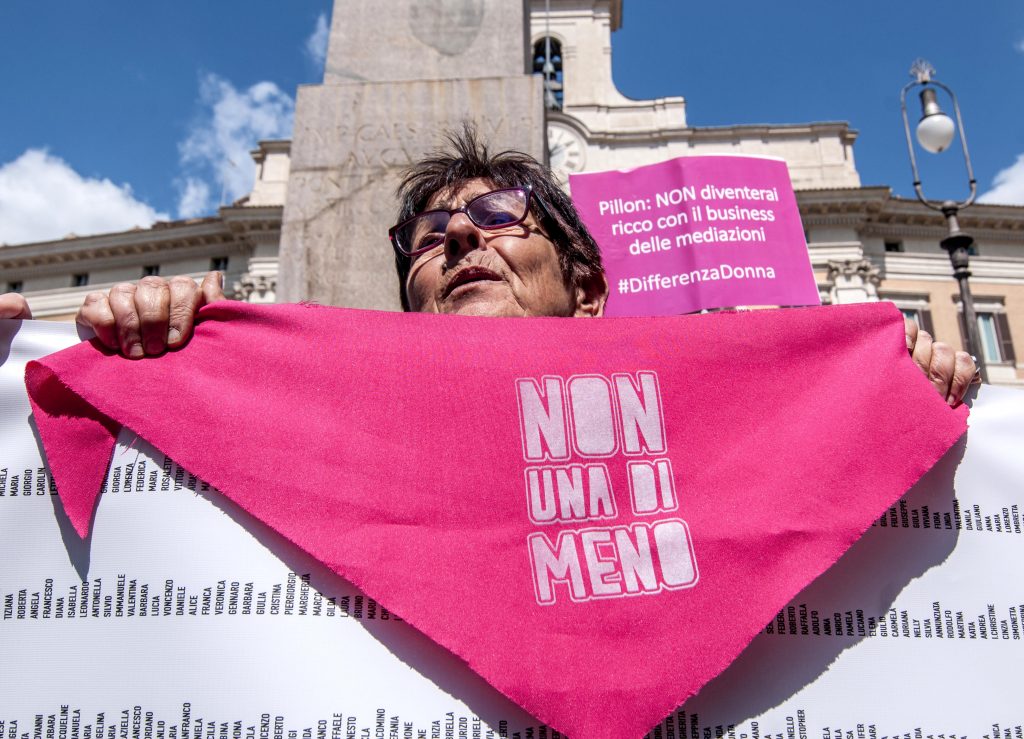 ddl pillon manifestazione non una di meno