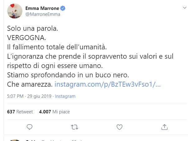 Emma Marrone Sea Watch