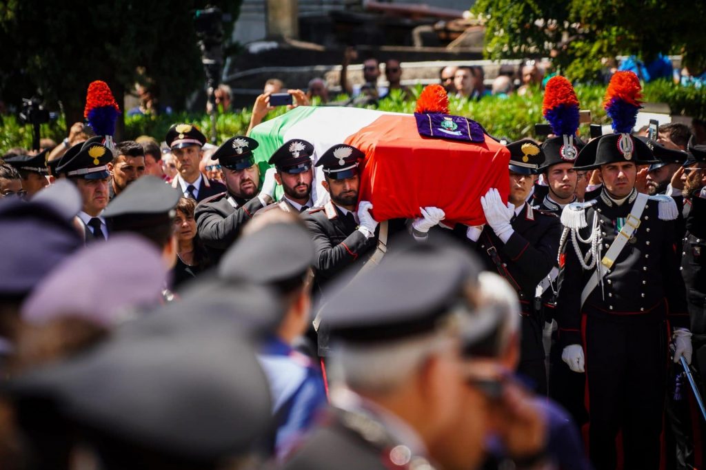 funerale carabiniere ucciso