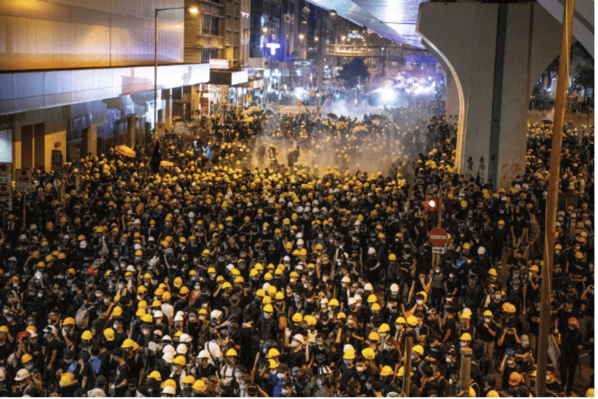 hong kong scontri polizia