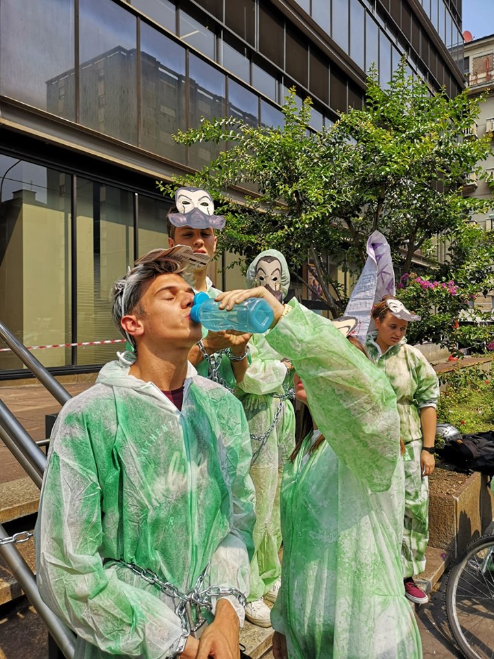 Fridays for Future flash mob casa di carta