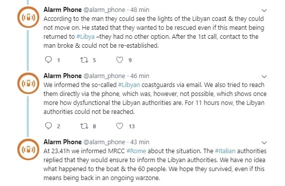 migranti gommone libia