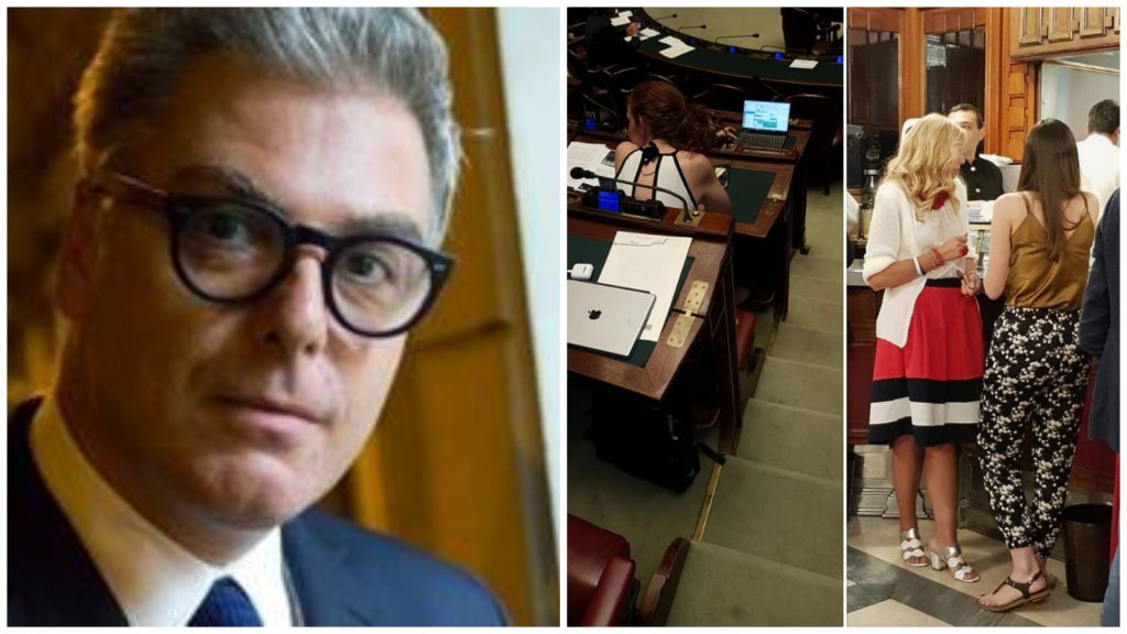 Federico Mollicone Montecitorio beach