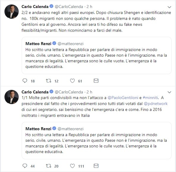 renzi errori pd migranti