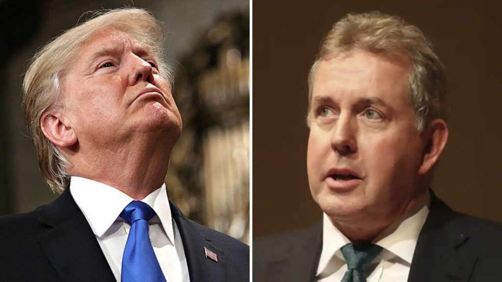 Dimissioni ambasciatore britannico Usa