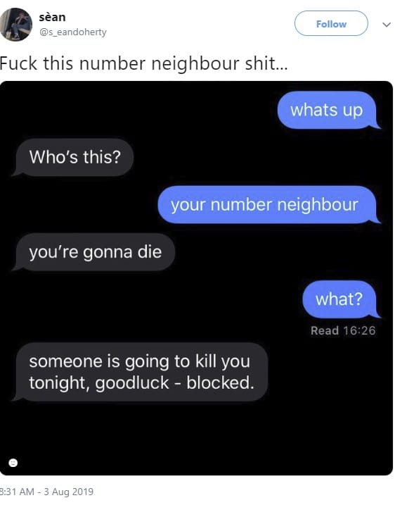 neighbour number
