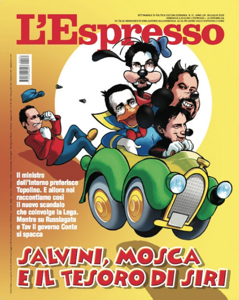 copertina espresso topolino salvini