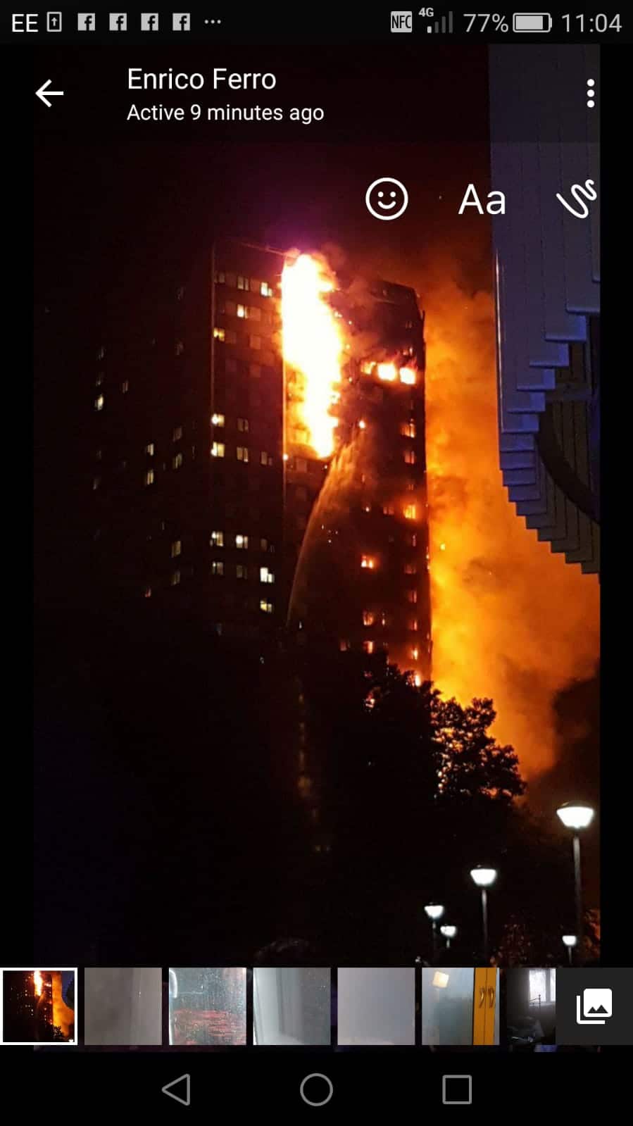 sopravvissuto incendio grenfell tower