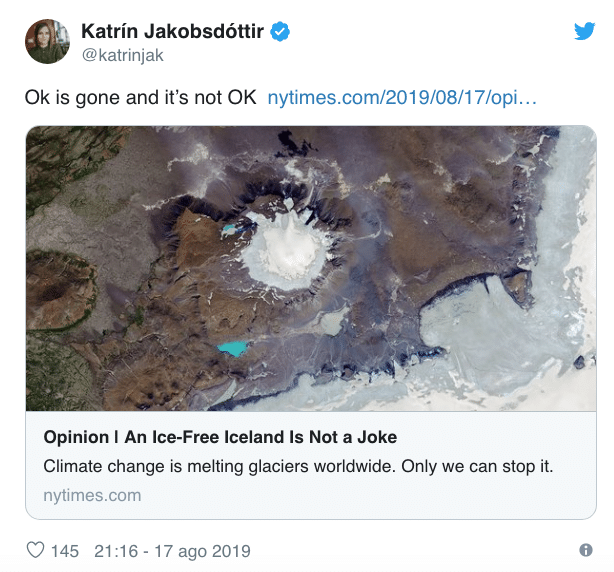 ghiacciaio scomparso islanda