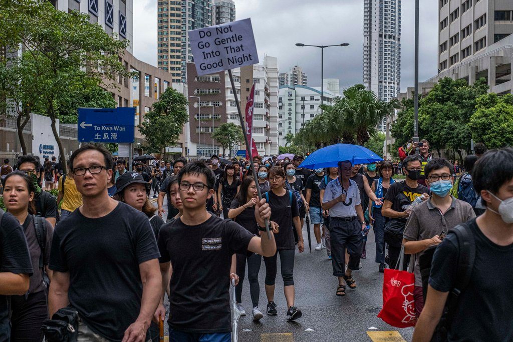 hong kong manifestazioni pacifiche