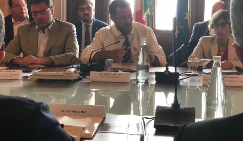 manovra salvini parti sociali