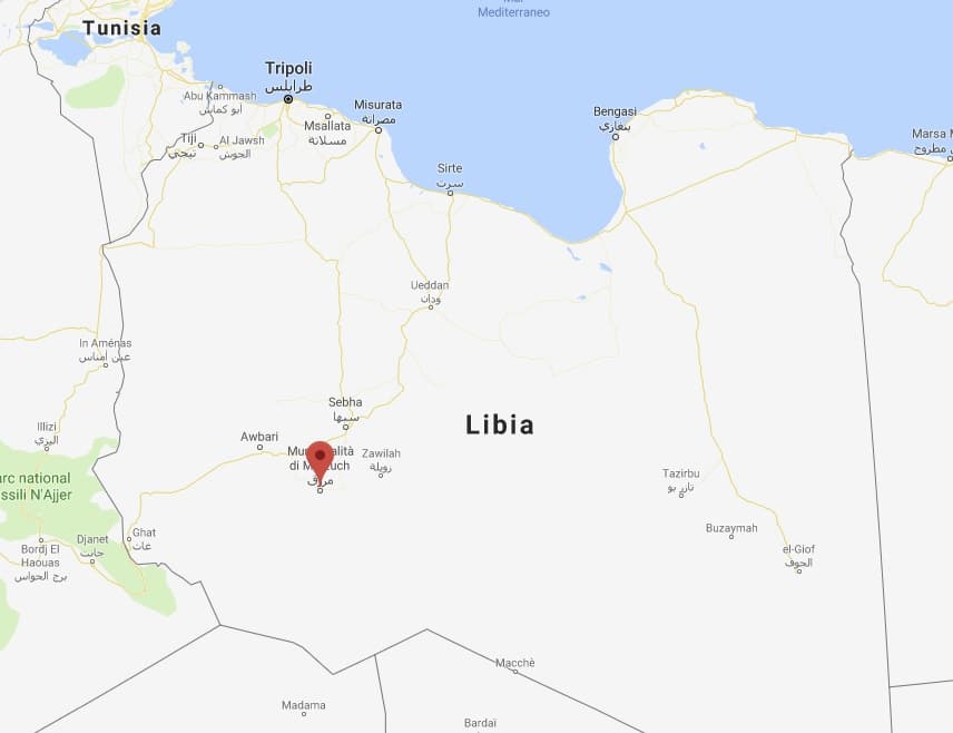 mappa marzuk libia