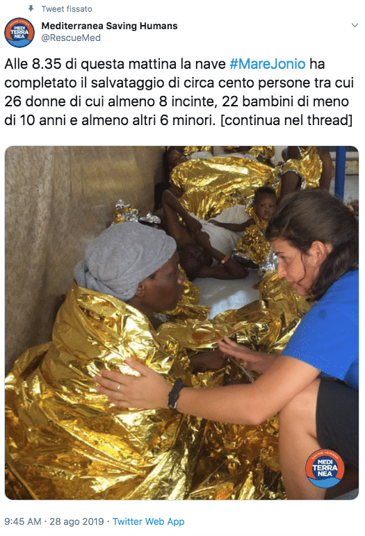 nave mare jonio salvataggio gommone bambini