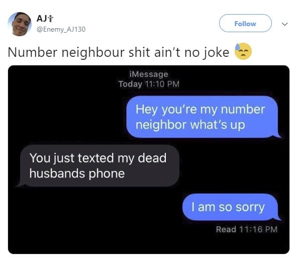 neighbour number