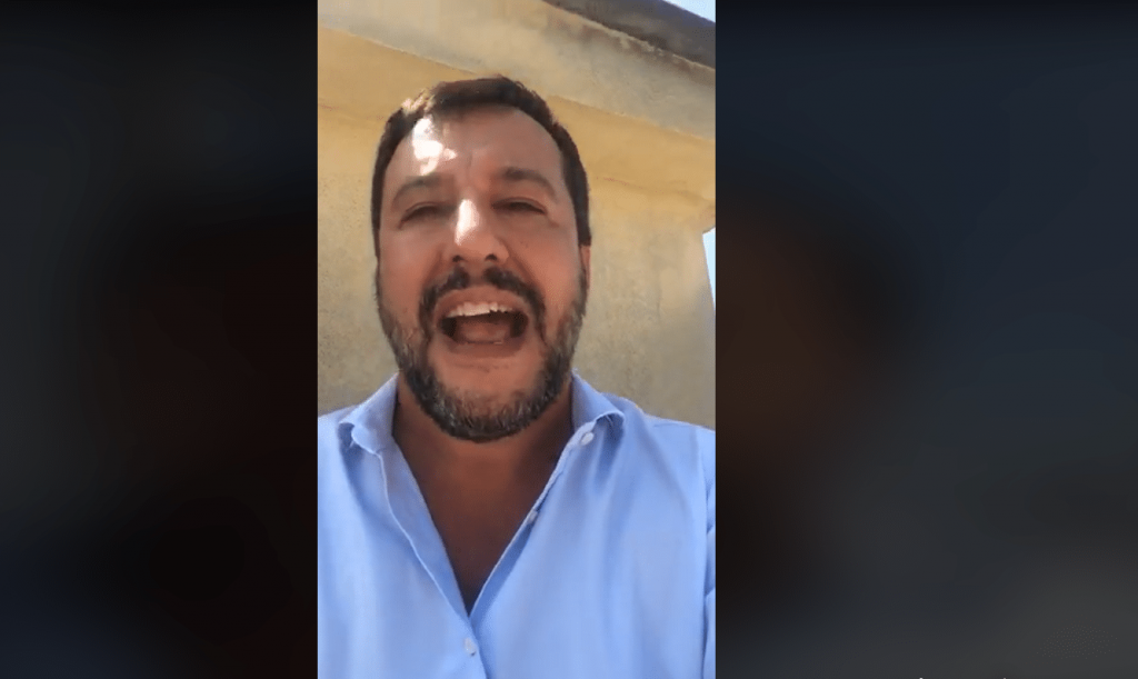 salvini conte video
