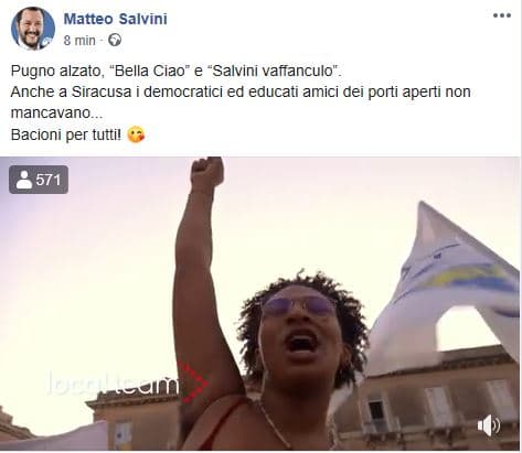 salvini gogna ragazza nera