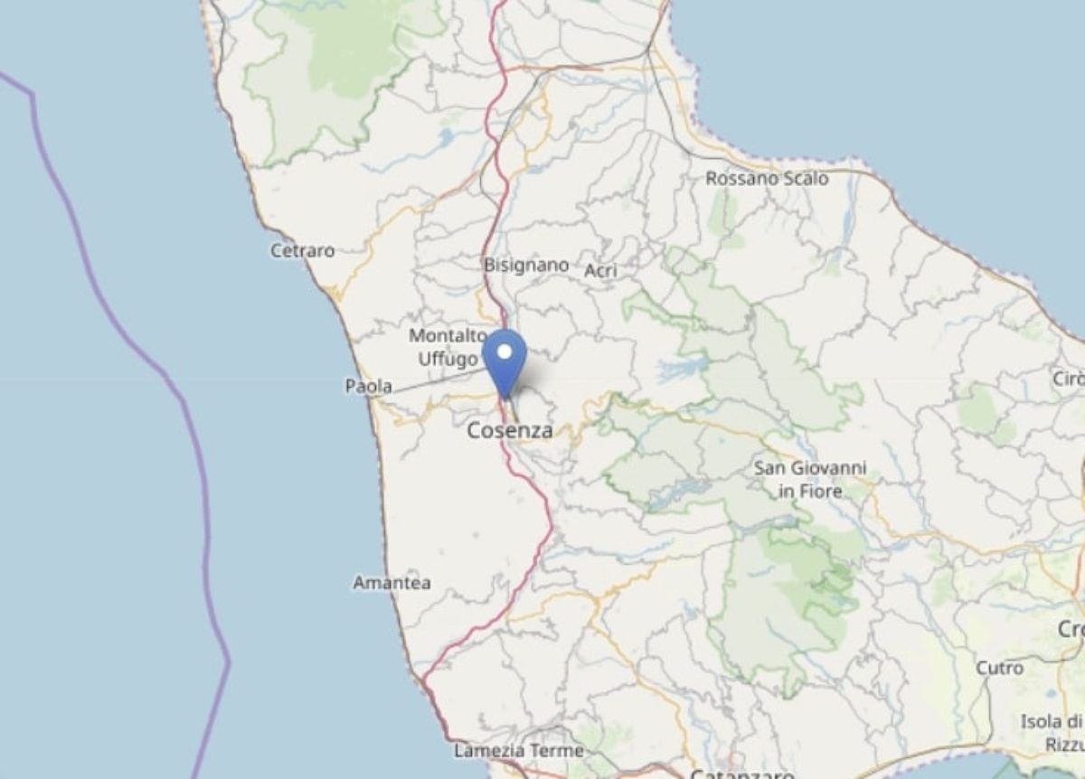 terremoto oggi calabria cosenza