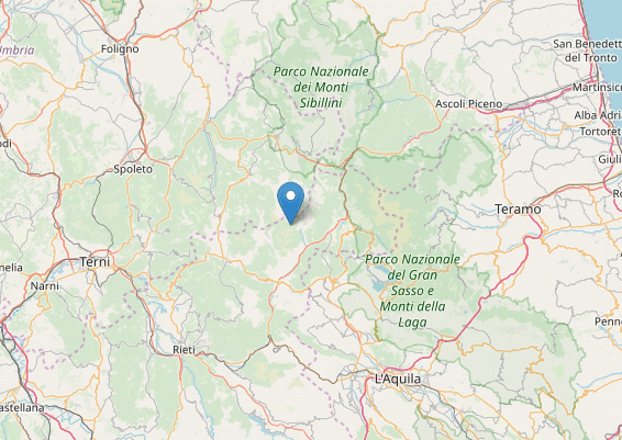 terremoto oggi rieti