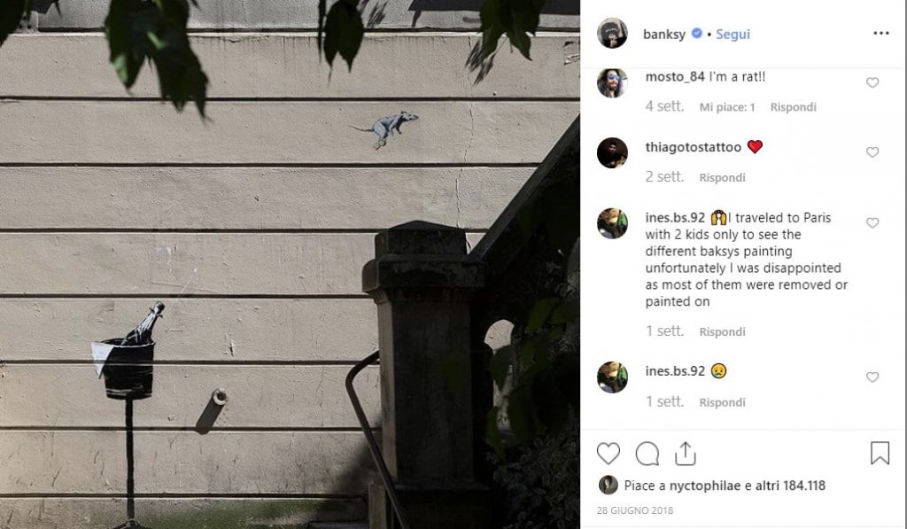 banksy murale rubato